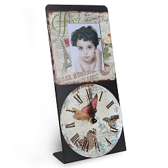 Рамка магн.с часами 14х30х5,5 см