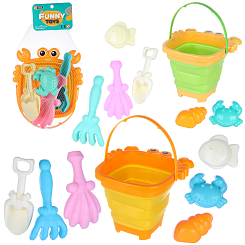 Песочный набор со складным ведром "Краб"