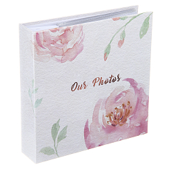 Фотоальбом 200ф 10X15cм, бум.карм.с мемо, клеевой пер-т