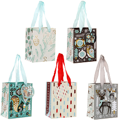 Подарочный пакет мал. 11.1X13.7X6.2 см, ламинированный, декор фольга