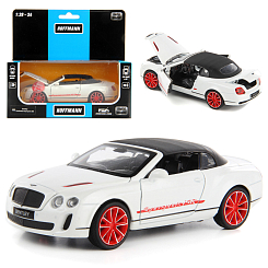 Машина металлическая  Bentley Continental Supersports Convertible  ISR 1:32, звук/свет, двери/багажн