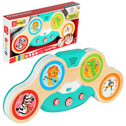 Игрушка музыкальная  "Барабан"  41,5-21-6 см, на бат, в кор.