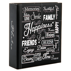 Фотоальбом 100ф 10X15см, бум.карм.с мемо, клеевой пер-т