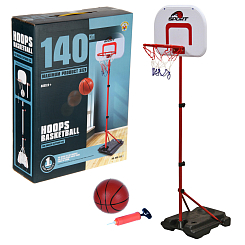 Игровой набор "Баскетбол" (стойка h- 110 см (высота кольца), вся стойка 140 см), кор.