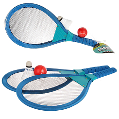 Н-р ракеток с воланч. и мячиком в сетке 52*25см