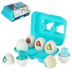 Игрушка развивающая Сортер Эмоции  (6 шт), картон, 16,7-12-7 см