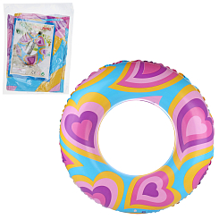 Круг надувной Сердечки d/80
