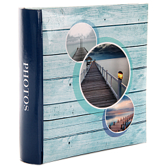 Фотоальбом 200ф 10X15см, бум.карм.с мемо, книжн. пер-т
