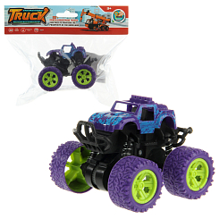 Машинка инерционная с прорезинеными колёсами. Пакет 11.1х9.4х8.5 см.