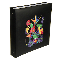 Фотоальбом 500ф 10X15см, ПП карм, пер-т 3-кольца