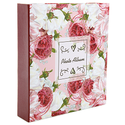 Фотоальбом 50 "магнитных"листов 23X28см, пер-т 3-кольца