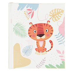 Фотоальбом 100ф 10X15см, бум.карм.с мемо, книжн. пер-т