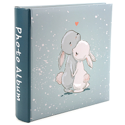 Фотоальбом 200ф 10X15см, бум.карм.с мемо, книжн. пер-т