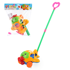 Каталка-сортер на палке  "Самолетик"