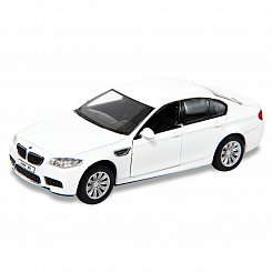 Машина металлическая BMW M5, 1:32, двери откр., инерция, цв.синий/белый