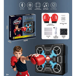 Набор для бокса на бат. (свет, звук, Bluetooth), перчатки в наборе, в кор.