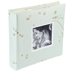 Фотоальбом 200ф 10X15см, бум.карм.с мемо, книжн. пер-т