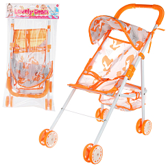 Коляска  для кукол с элементами металла 50*25*53