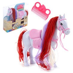 Лошадка с расчёской в асс., 16,3х17,3х5,3,  кор