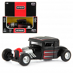 Машина металлическая HOT ROD 1:36, дв. откр., инерц., свет, звук