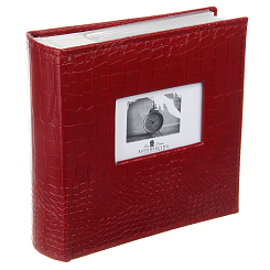 Фотоальбом 300ф 10X15см, бум.карм.с мемо, книжн. пер-т, 2ф на стр.