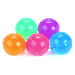 F21060 100 шт/уп МЯЧ ПВХ ПРЫГАЮЩИЙ 3,2СМ, В АССОРТ. В ПАК.  в кор.10уп