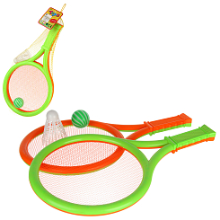 Н-р ракеток с воланчиком и мячиком, 39-21,5-4 см, сетка