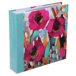 Фотоальбом 200ф 10X15cм, бум.карм.с мемо, клеевой пер-т