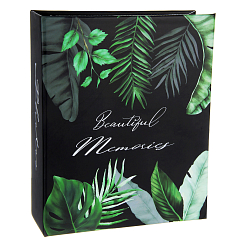 Фотоальбом 304ф 10X15см, ПП карм., 2ф на стр, черные страницы