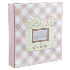 Фотоальбом 50 "магнитных"листов 23X28см, пер-т 3-кольца