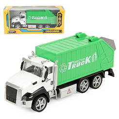 Машина спецтехника SANITATION TRUCK 1:36, метал. кабина, инерц.