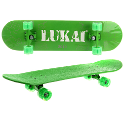 Скейтборд деревянный 78*20 СМ, колеса PU, со светом, в асс.