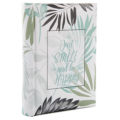 Фотоальбом 100ф 15X21см, бум.карм.с мемо, книжн.пер-т