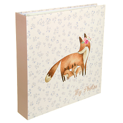 Фотоальбом 400ф 10X15см, ПП карм., пер-т 3-кольца