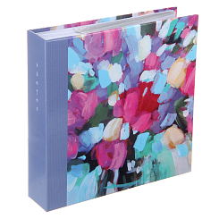 Фотоальбом 200ф 10X15cм, бум.карм.с мемо, клеевой пер-т