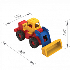 Арт.431301 Трактор "Медвежонок" 14х13х28см