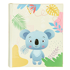 Фотоальбом 100ф 10X15см, бум.карм.с мемо, книжн. пер-т