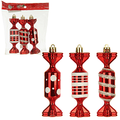 Н-р елочных украшений "Конфеты" 12см, 3шт