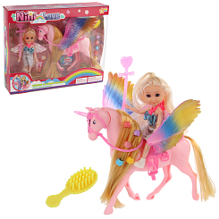 Кукла Нини "Наездница пегаса", 15см