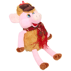 Мягкая игрушка-свинка, 17 см