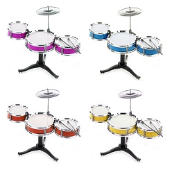 Барабанная установка (3 барабана: диам 11,5 см, 15,5 см) "Диско", в кор,, в ассорт.