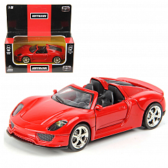 Машина металлическая MILANO SPORT CAR 1:36, дв. откр., инерц., свет