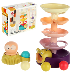 Развивающая игрушка  "Горка с шариками", в кор.