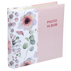 Фотоальбом 200ф 10X15см, бум.карм.с мемо, книжн. пер-т