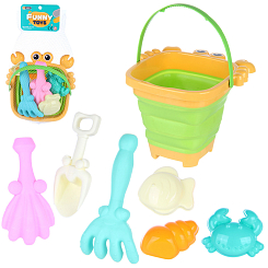 Песочный набор со складным ведром "Краб"