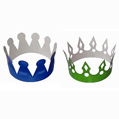  Корона бумажная в ассортименте