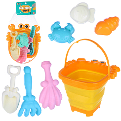 Песочный набор со складным ведром "Краб"