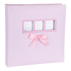 Фотоальбом 200ф 10X15см, бум.карм.с мемо, книжн. пер-т