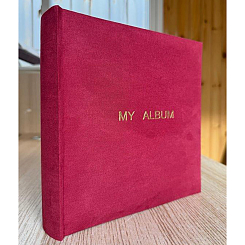 Фотоальбом 200ф 10X15см, бум.карм.с мемо, книжн. пер-т