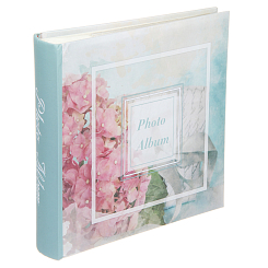 Фотоальбом 200ф 10X15см, бум.карм.с мемо, книжн. пер-т